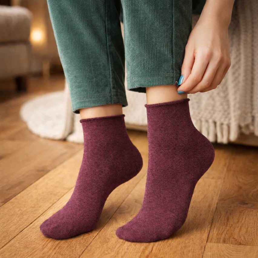 Calzino donna cashmere taglio vivo Filodoro F1160- 3 paia