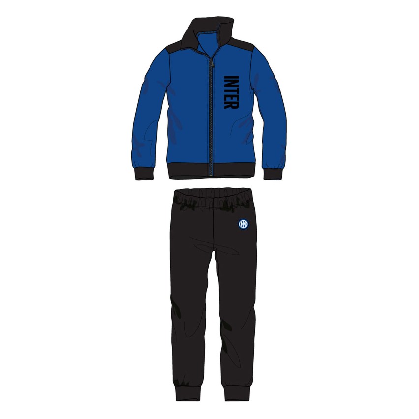Pigiama uomo ufficiale Inter in pile nerazzurro PIGI 1210