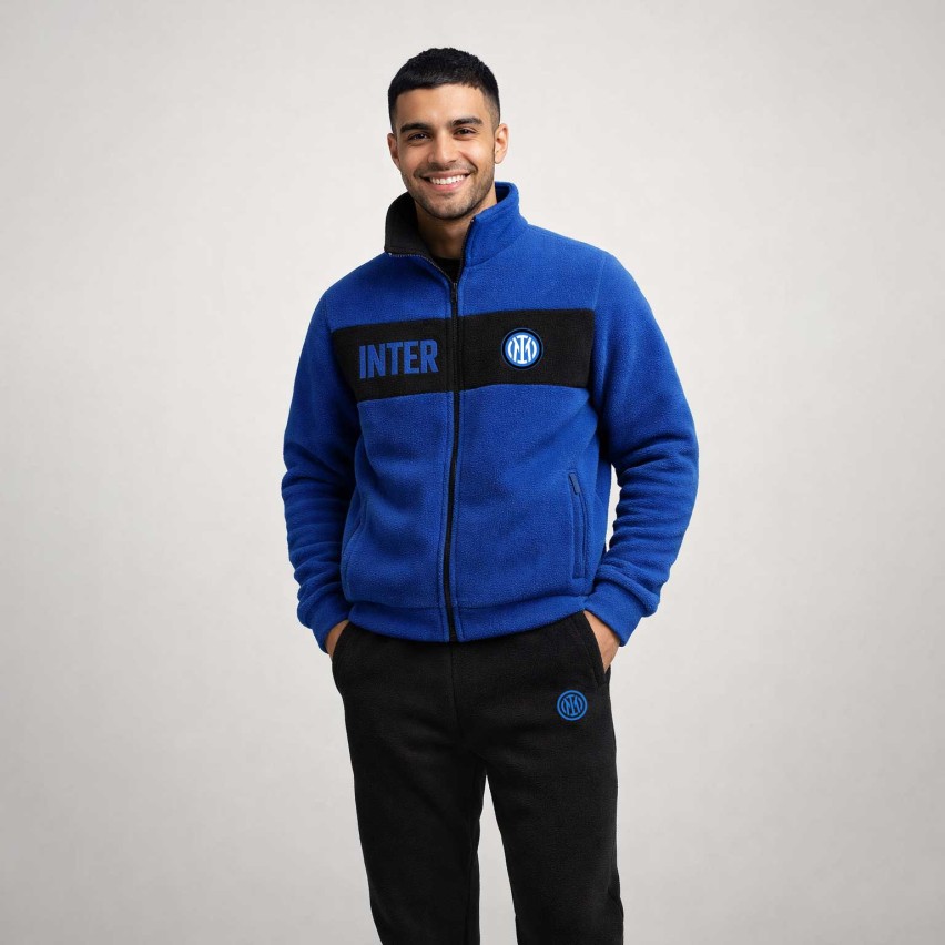 Pigiama uomo ufficiale Inter in pile nerazzurro PIGI 1210