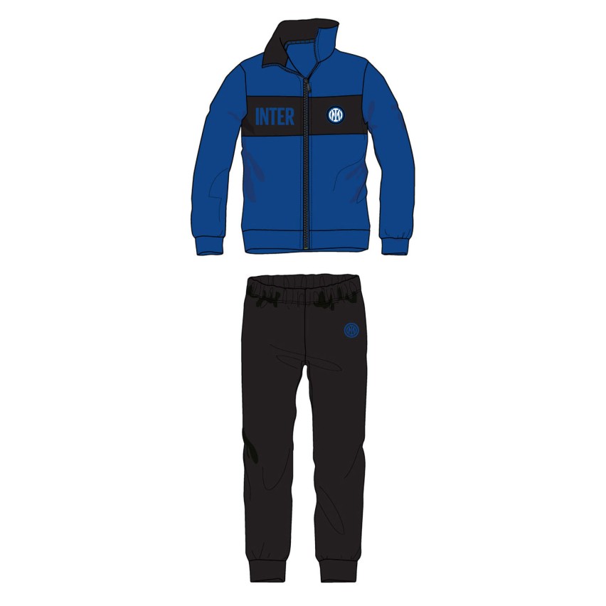 Pigiama uomo ufficiale Inter in pile nerazzurro PIGI 1210