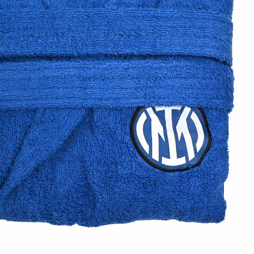 Accappatoio ufficiale Inter in spugna con cappuccio 100% cotone