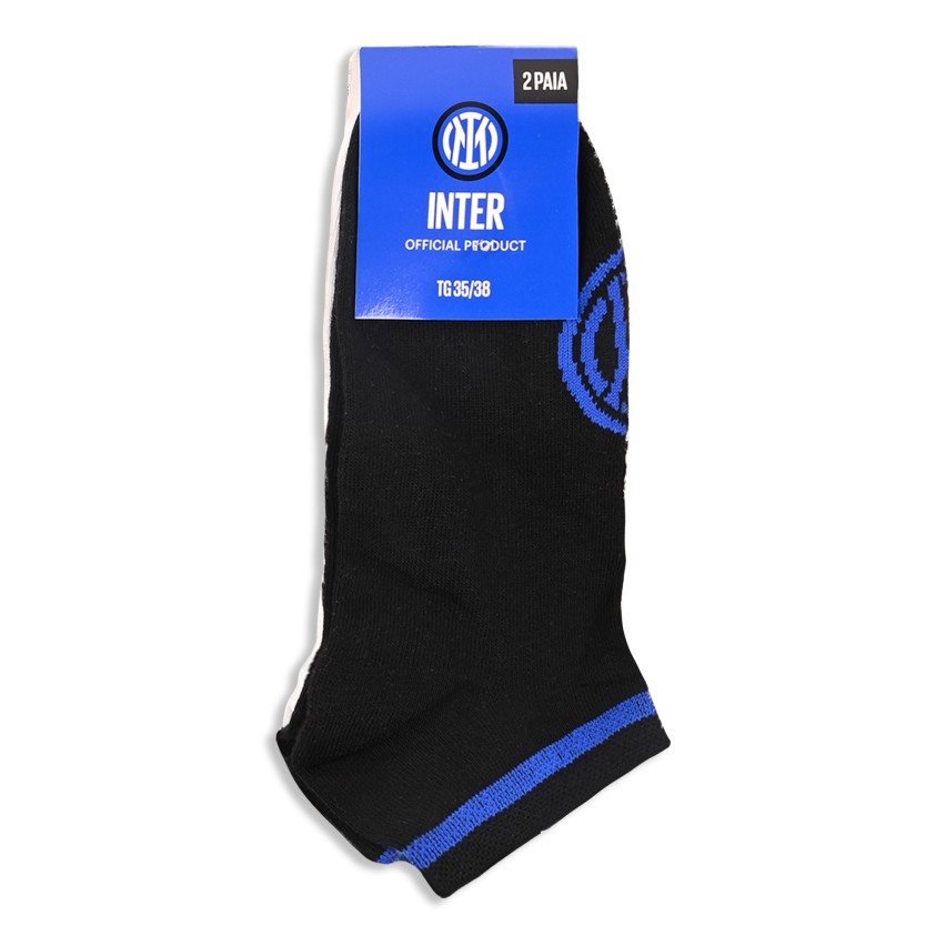 Calze Corte assortite cotone Inter SNKC-I001 Prodotto Ufficiale 2 Paia