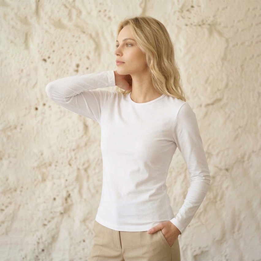 Maglia Jadea 4055 girocollo manica lunga cotone