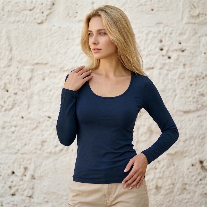 Maglia donna Jadea 4056 a manica lunga cotone