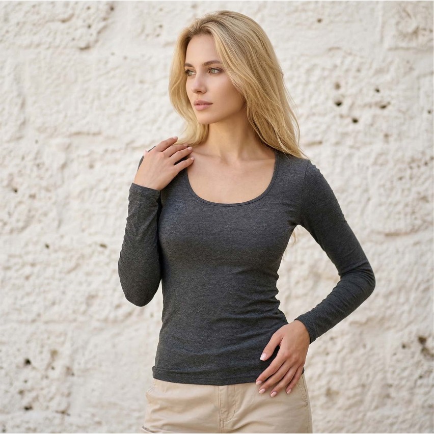 Maglia donna Jadea 4056 a manica lunga cotone
