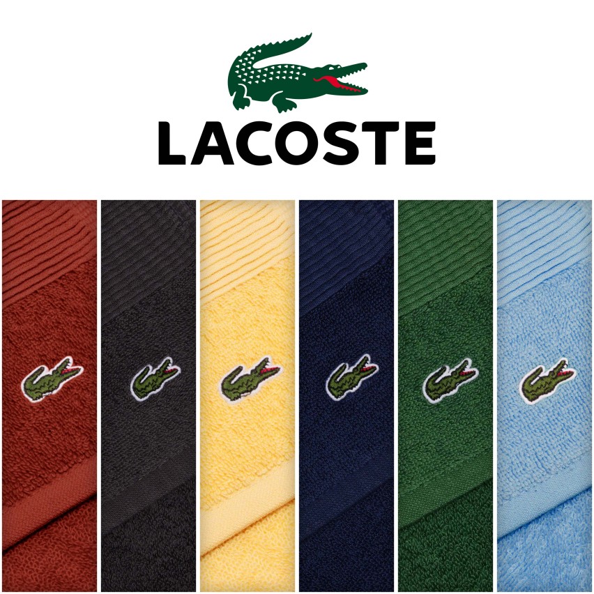 Set asciugamani Lacoste Lecroco 100% cotone viso+ospite