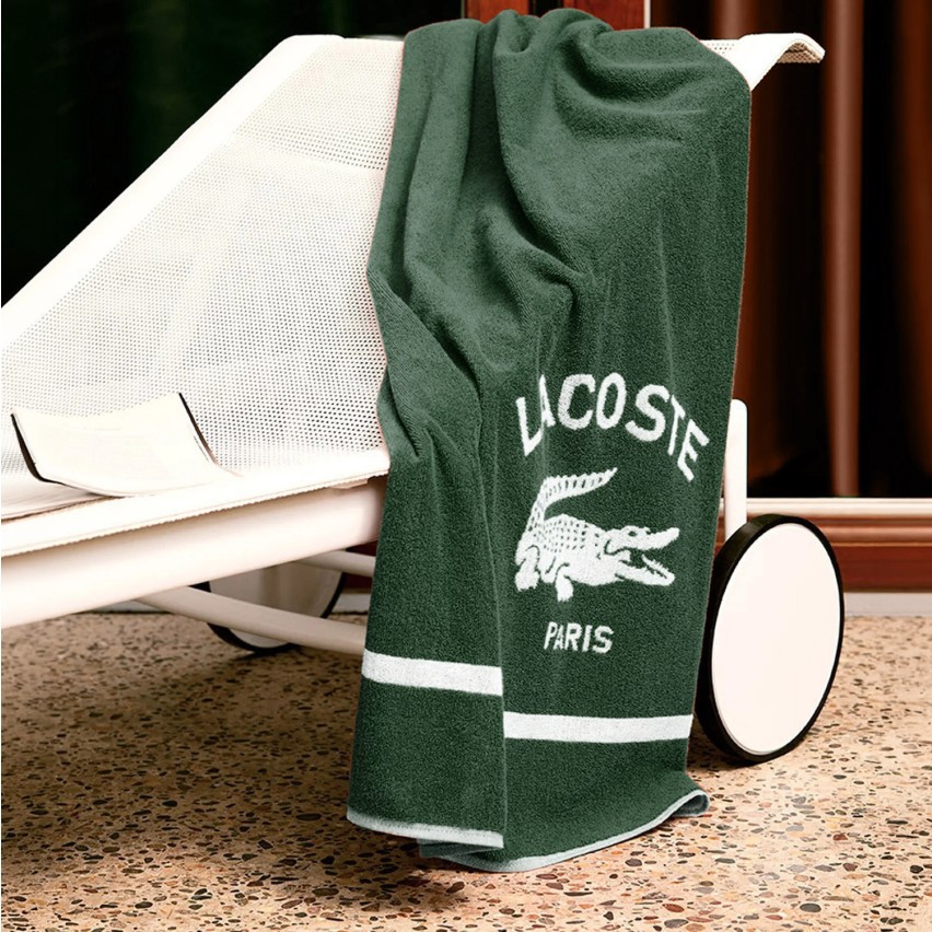 Telo mare in spugna di cotone Lacoste Lorigine
