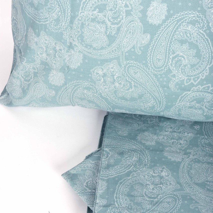 Completo Letto Matrimoniale cotone fantasia paisley Cursa Laura Biagiotti