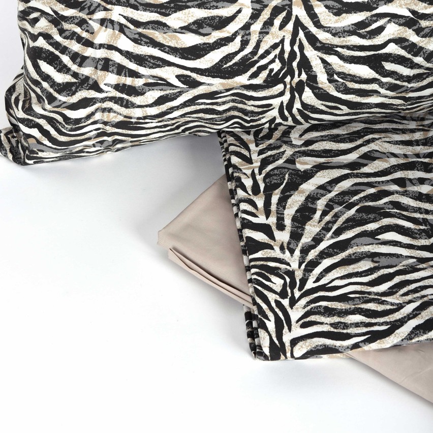 Completo Letto Matrimoniale zebrato in cotone Medeleine Laura Biagiotti 