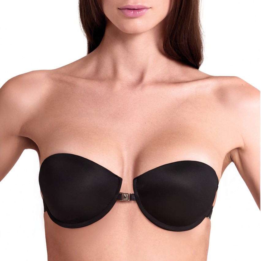 Reggiseno fascia Lormar lynette schiena scoperta spalline trasparenti