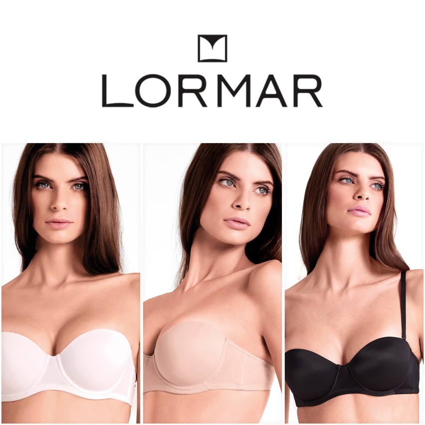 Reggiseno fascia Lormar Pura imbottito con ferretto