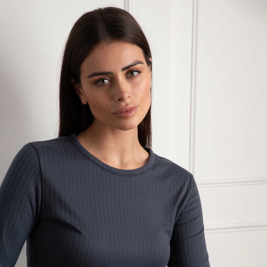 Maglia a costine girocollo morbidissima Lovable L0EEH 