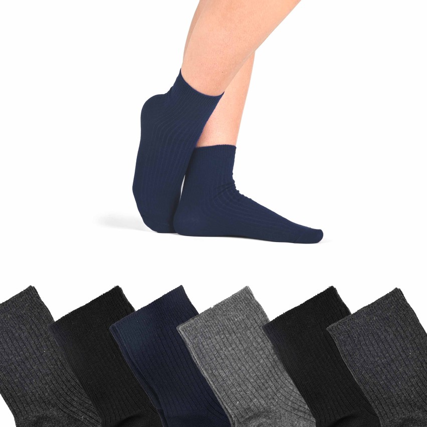 Calze corte assortite caldo cotone Meritex 3610 6 paia