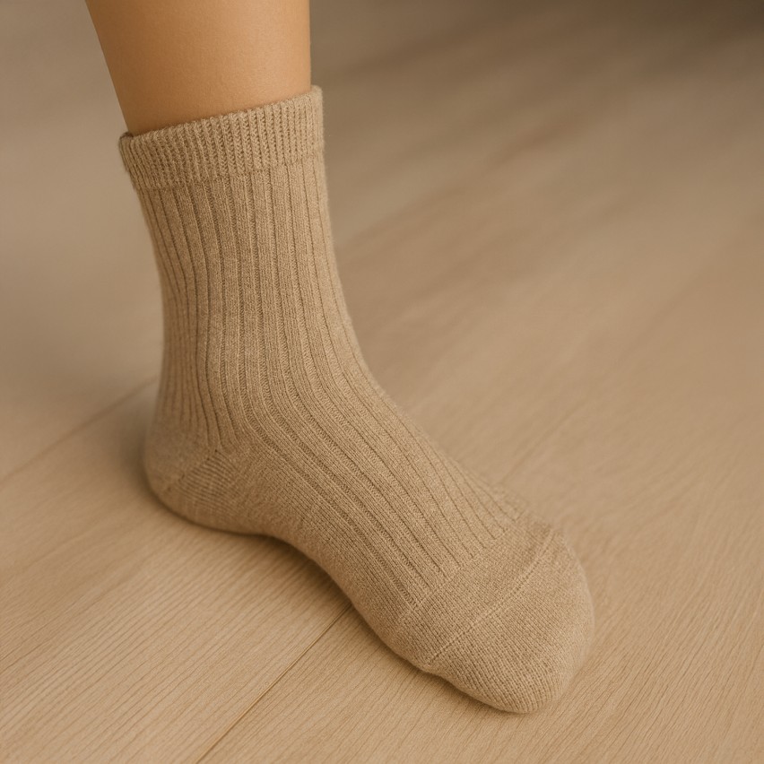 Calze bambino assortite cashmere corte a coste Meritex 3 paia