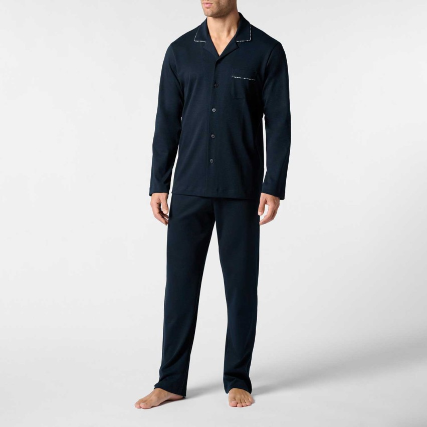 Pigiama uomo maglia aperta caldo cotone Perofil VPRT93211