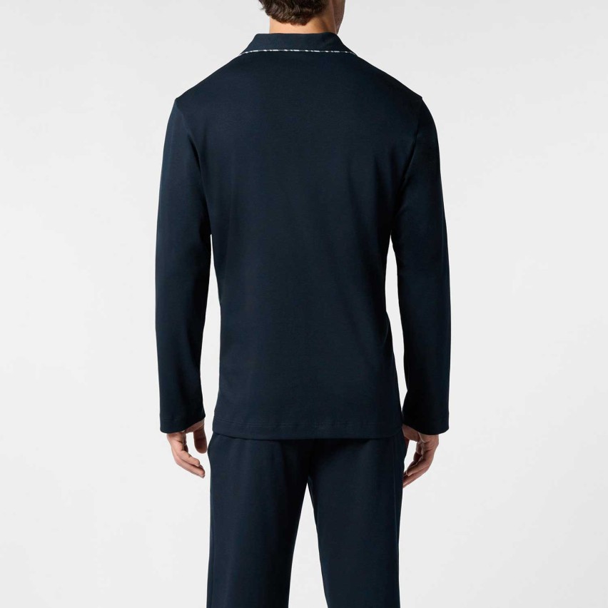 Pigiama uomo maglia aperta caldo cotone Perofil VPRT93211