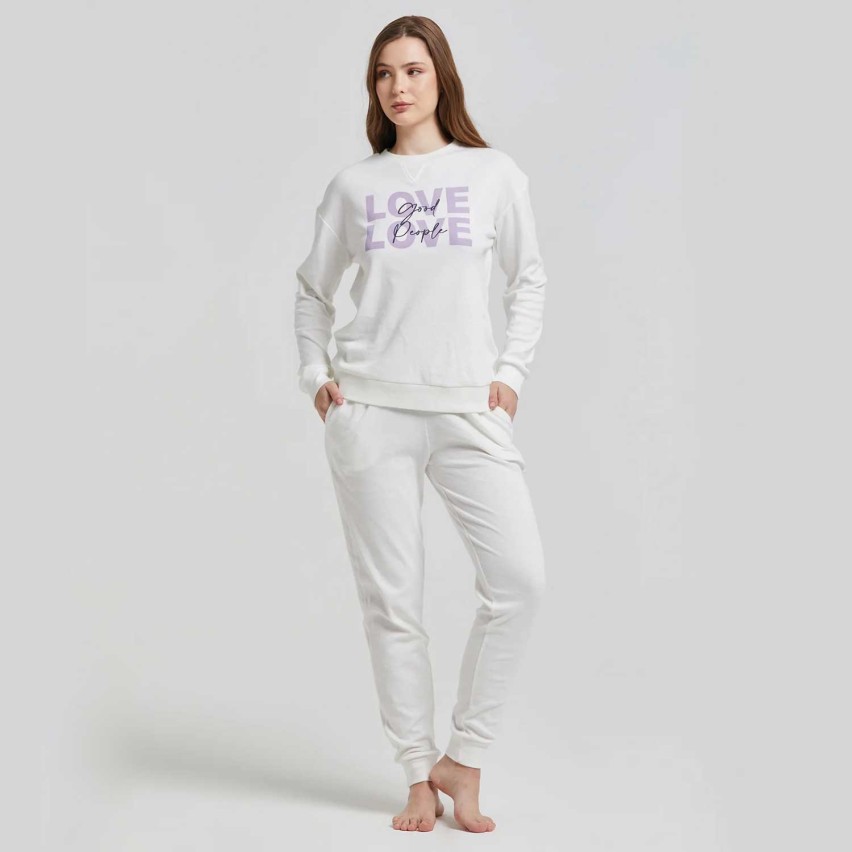 Pigiama donna caldo cotone Pompea Avignone