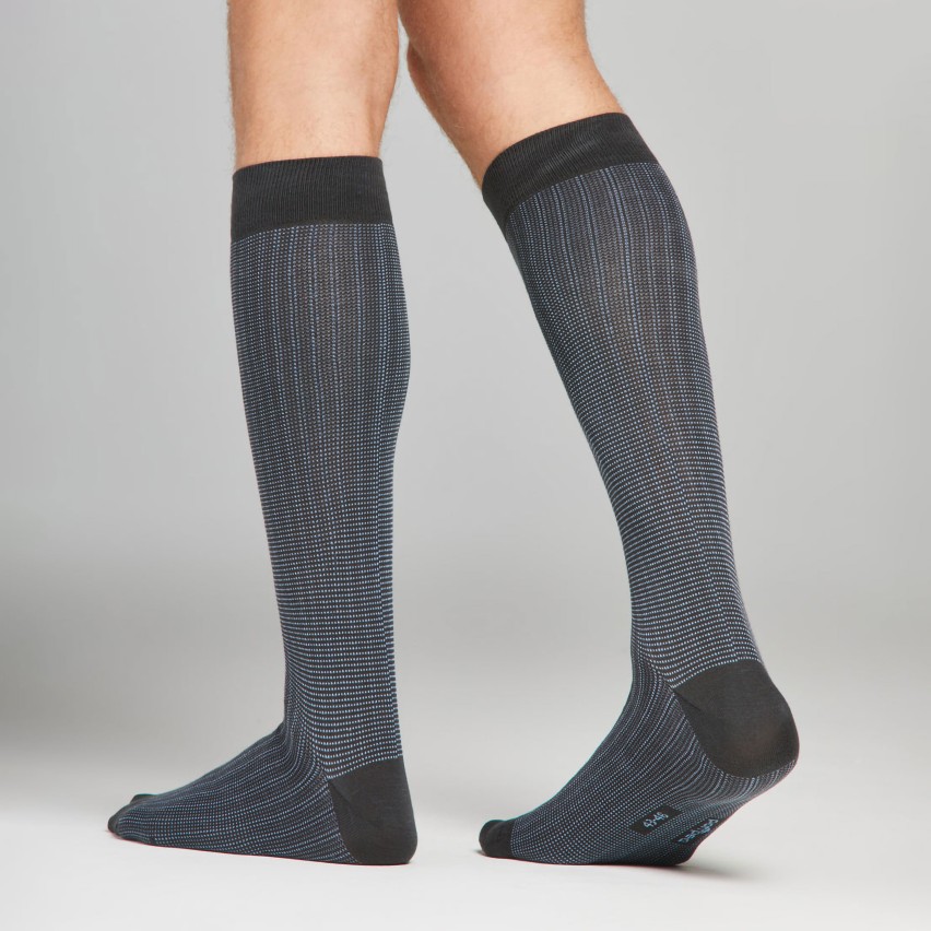 Calze lunghe a micro pois Uomo Set da 6 pezzi Pompea Ivan S55