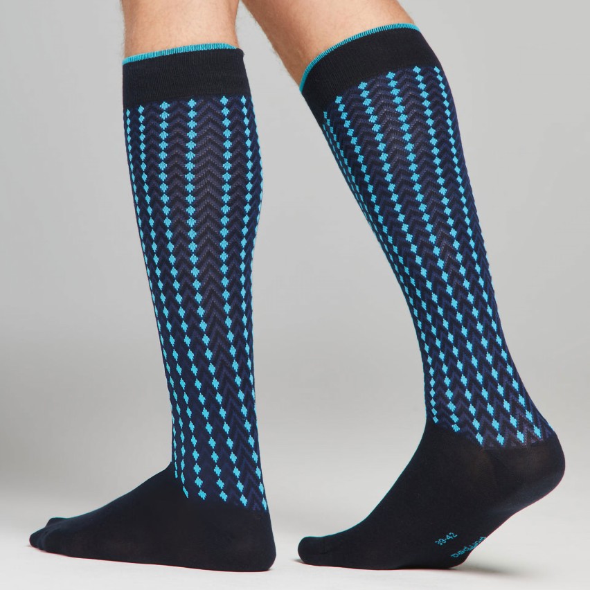 Calze lunghe in morbido cotone uomo Set da 6 paia Pompea Santiago S55