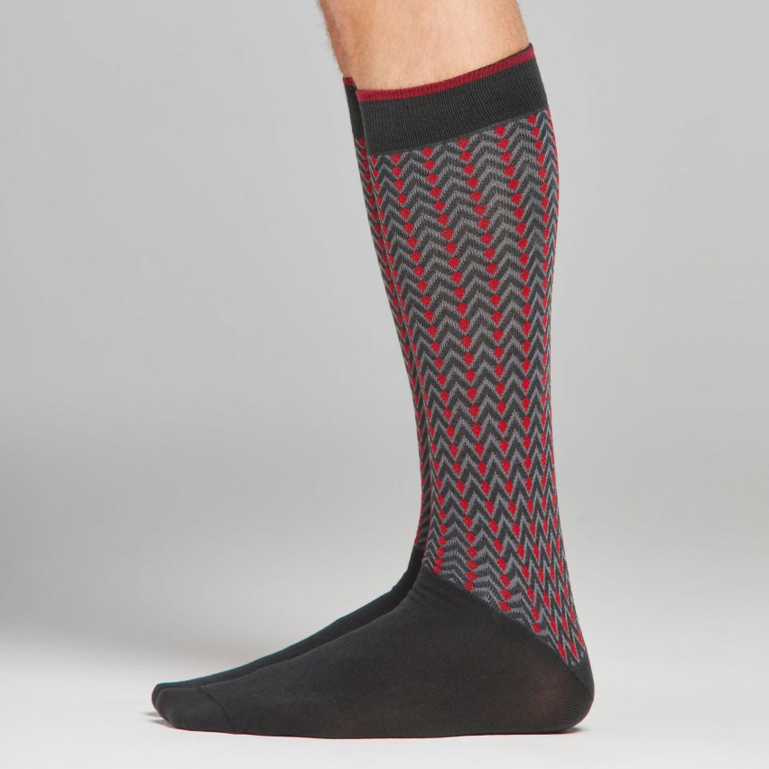 Calze lunghe in morbido cotone uomo Set da 6 paia Pompea Santiago S55