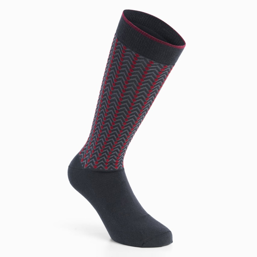 Calze lunghe in morbido cotone uomo Set da 6 paia Pompea Santiago S55