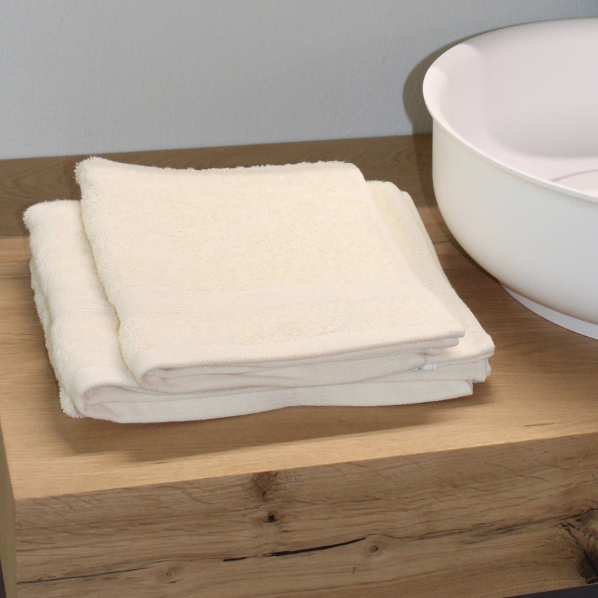 Set asciugamani viso + ospite Pompea 500gr 100% cotone