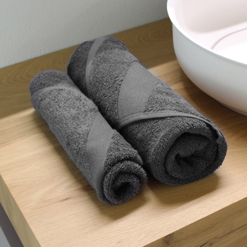 Set asciugamani viso + ospite Pompea 500gr 100% cotone