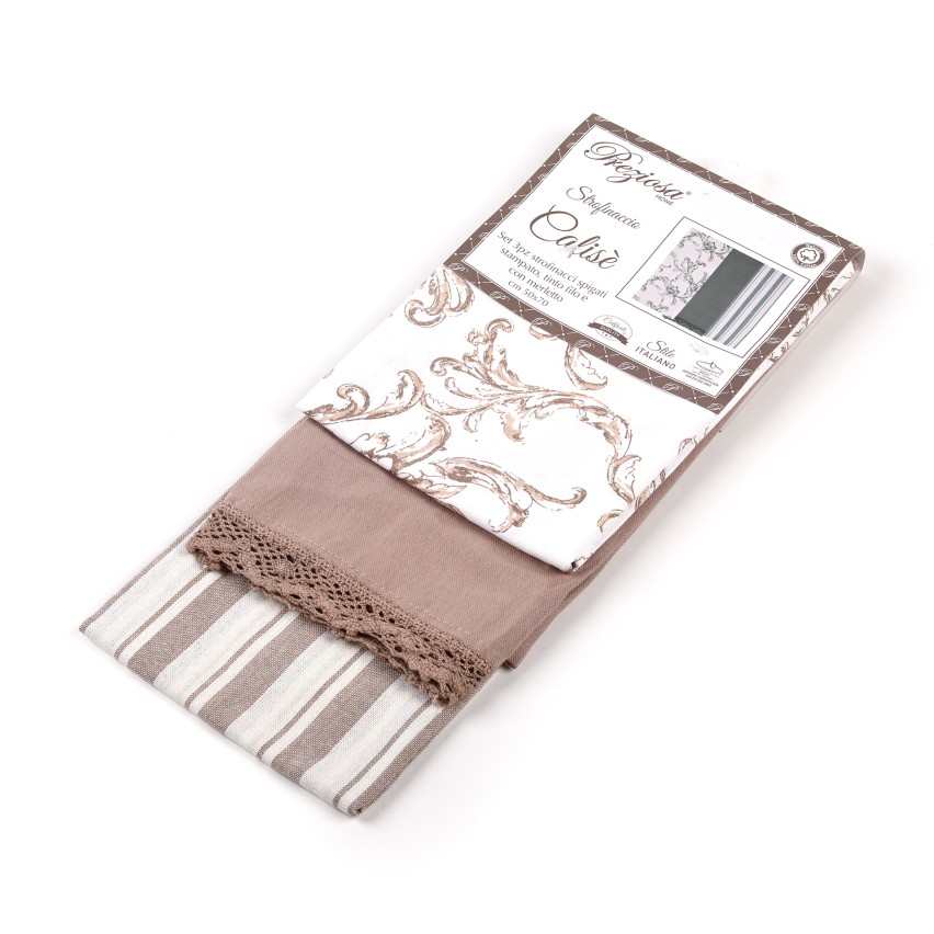 Strofinacci Preziosa Calise.S09 100% Cotone set 3pz