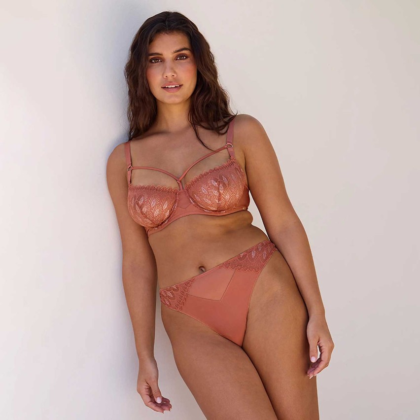Reggiseno con ferretto pizzo e stringhe Sans Complexe 70AAO90