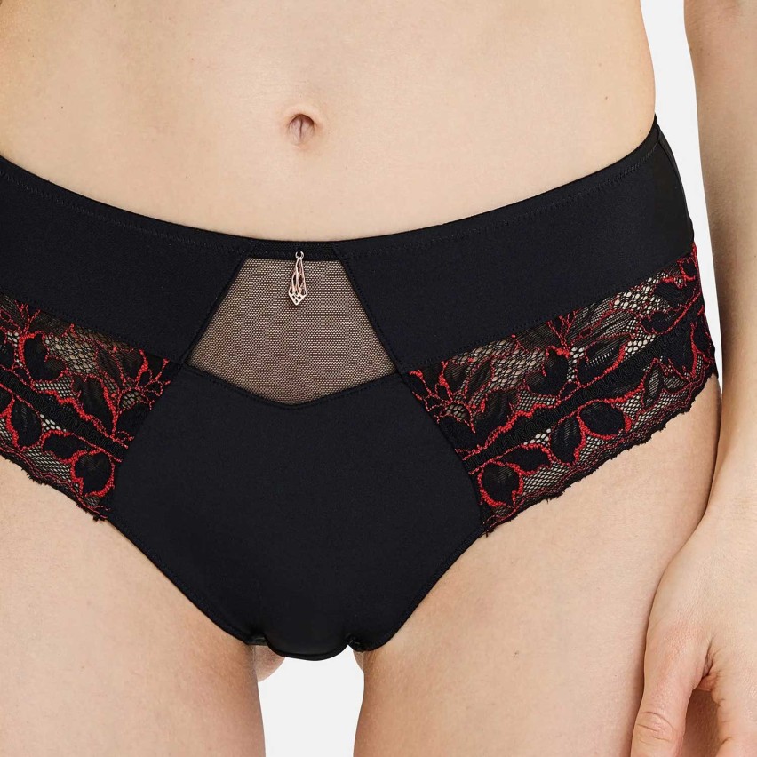 Culotte donna vita media pizzo e microfibra Sans Complexe 61PAO68