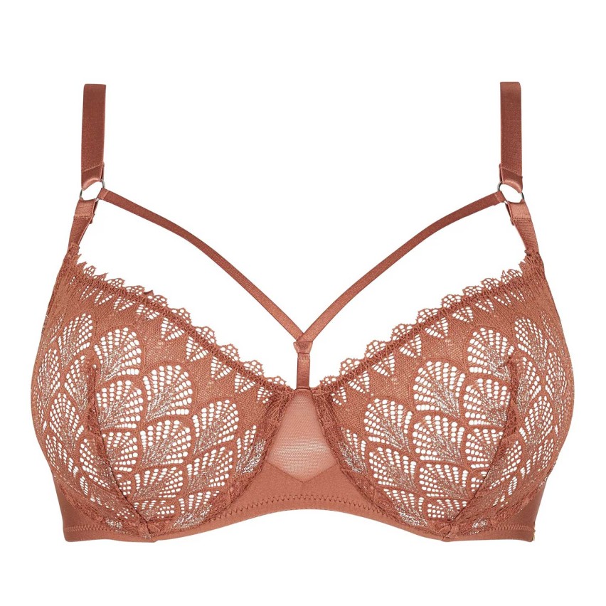 Reggiseno con ferretto pizzo e stringhe Sans Complexe 70AAO90