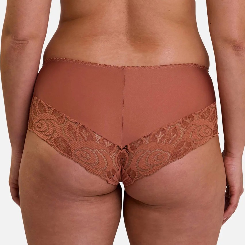 Culotte vita media microfibra e pizzo semitrasperente Sans Complexe 40PAL41