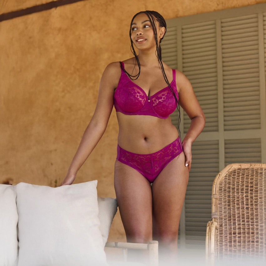 Reggiseno sfoderato con ferretto in pizzo floreale Sans Complexe 70AAL50