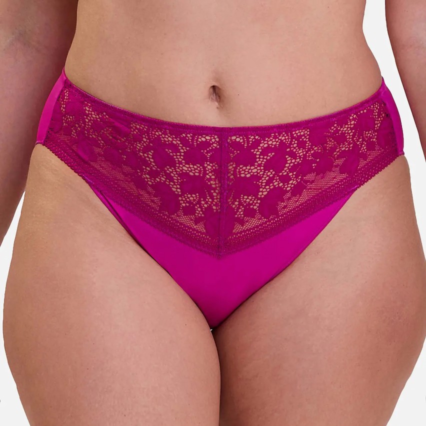 Slip Vita Media pizzo e microfibra satinata Sans Complexe 60PAL50