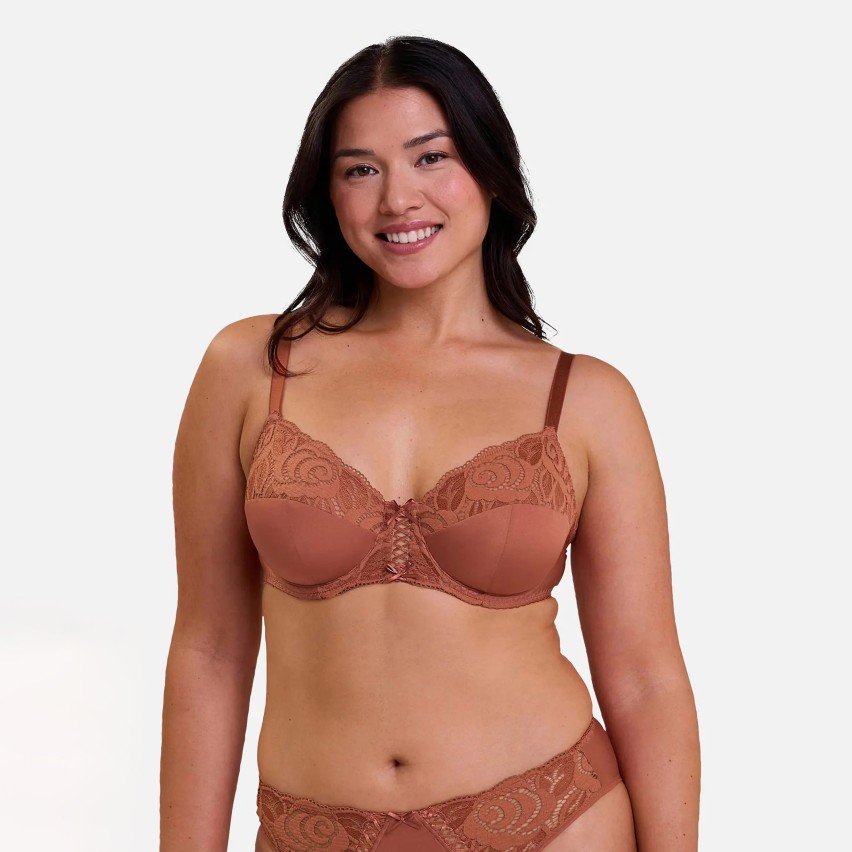 Reggiseno con ferretto e pizzo floreale Sans Complexe 70AAL41