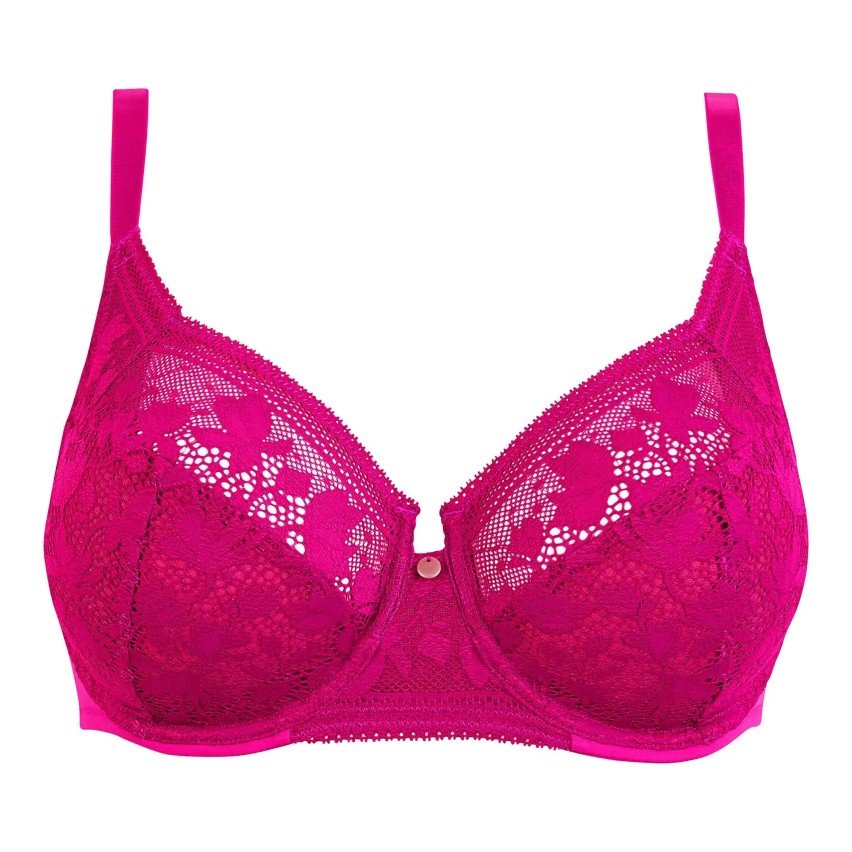 Reggiseno sfoderato con ferretto in pizzo floreale Sans Complexe 70AAL50