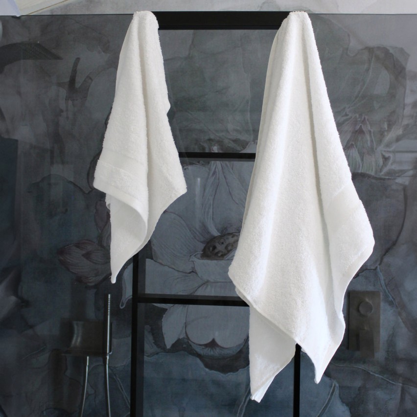 Set asciugamani viso + ospite Pompea 500gr 100% cotone