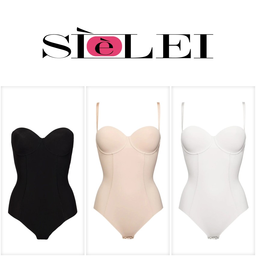 Body a fascia con ferretto Sièlei 1842 imbottito taglio laser 