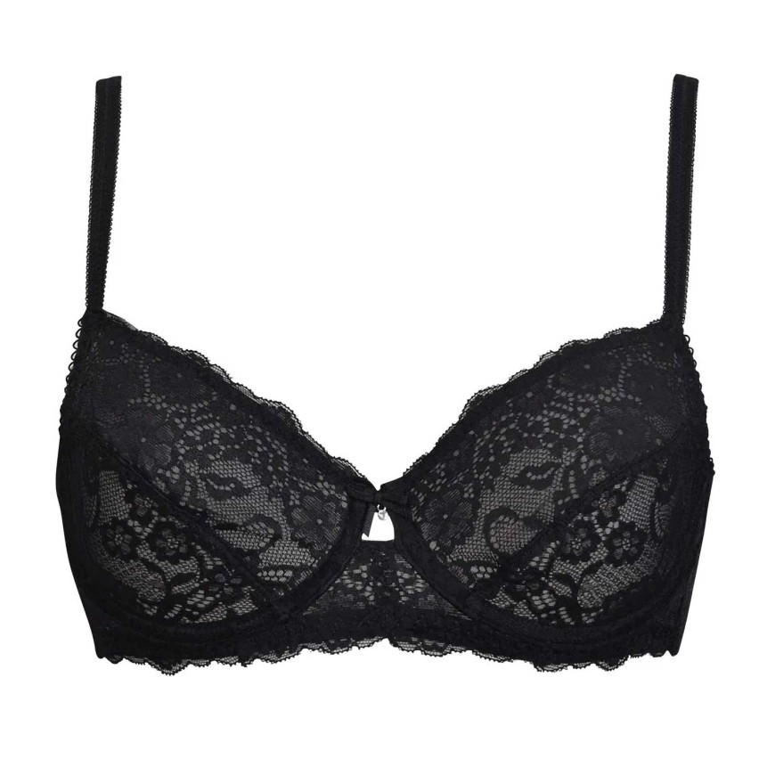 Reggiseno balconcino con ferretto Sièlei 2672 sfoderato in pizzo