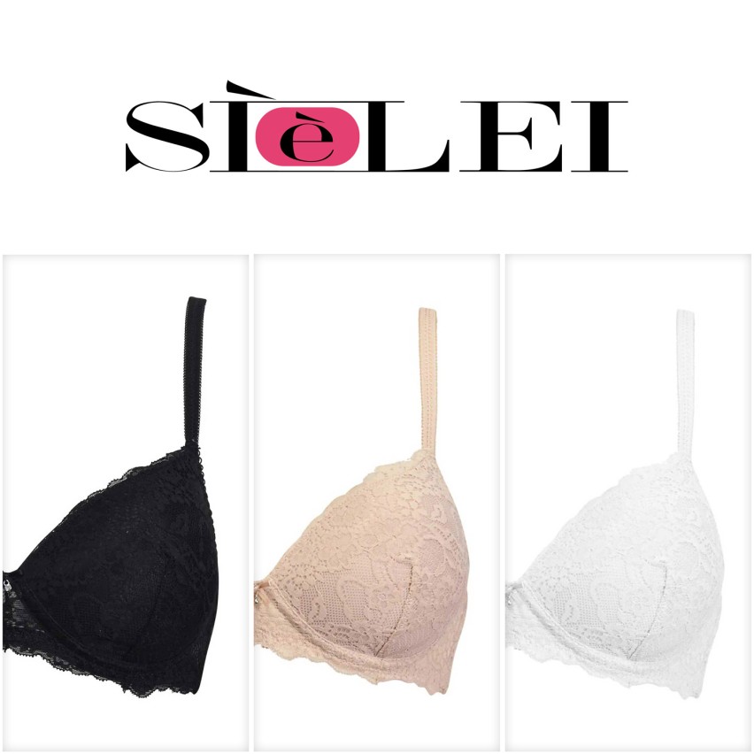 Reggiseno push up Sièlei 2676 senza ferretto in pizzo
