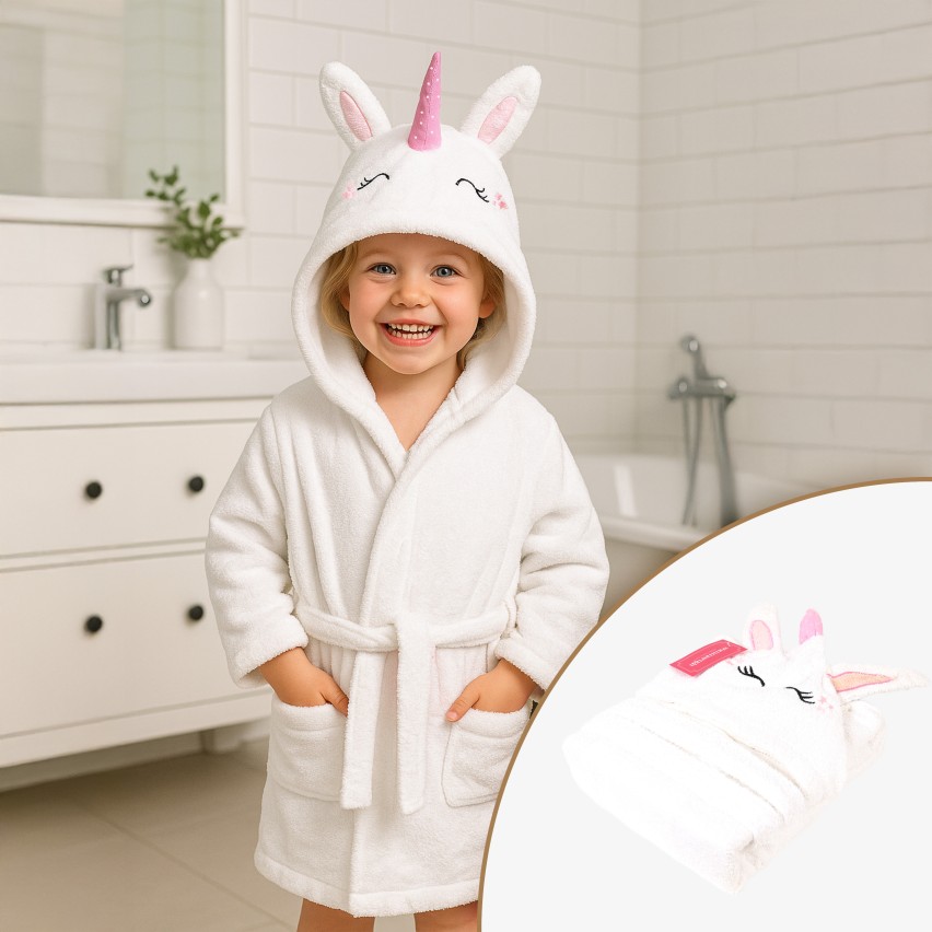 Accappatoio bimbo bimba faccina animaletto Sommaruga