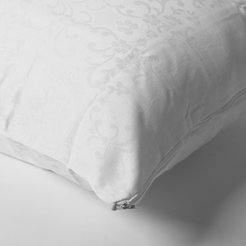 Federe Gigliuccio In Puro Cotone Bianco - Set Di 2, 50x80 Cm, Ricamo Tradizionale, Qualità Extra - 4
