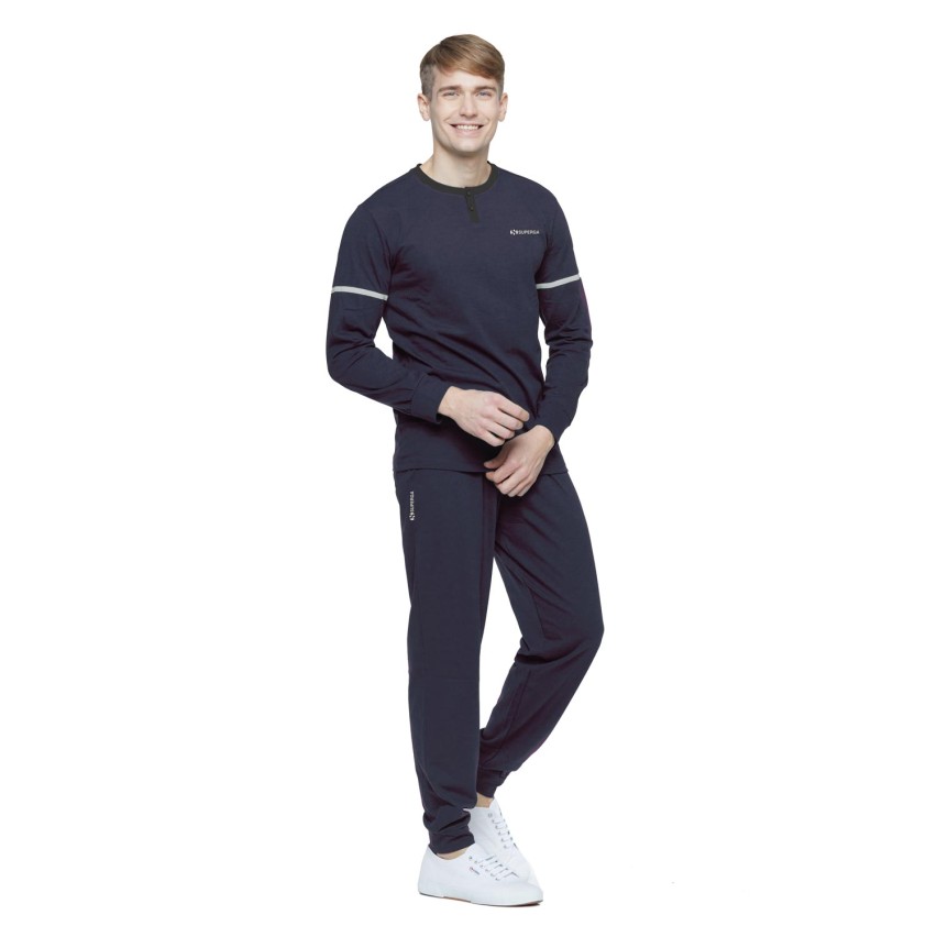 Pigiama uomo cotone garzato Superga SMW25686