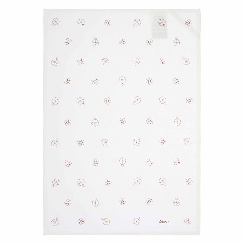 Set da cucina strofinacci a fantasia + cesto Thun 3 pezzi 