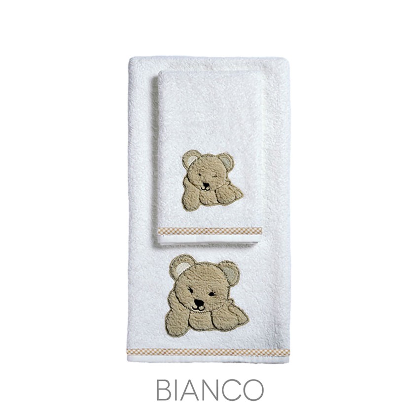 Asciugamano 100% cotone con orsetto Bimbo Vingi Baloo 2 pezzi