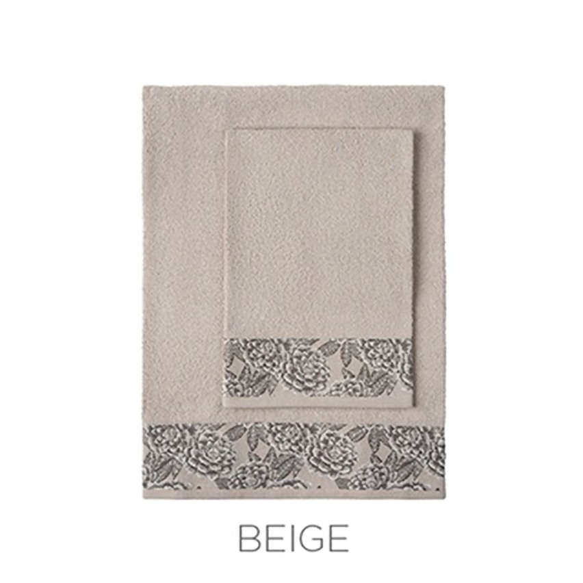 Asciugamani viso + ospite 100% cotone Vingi Brigitte