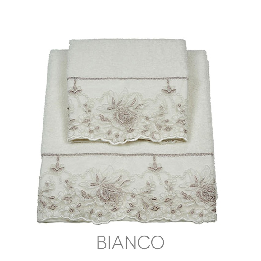 Asciugamani viso + ospite 100% cotone Vingi Desiree