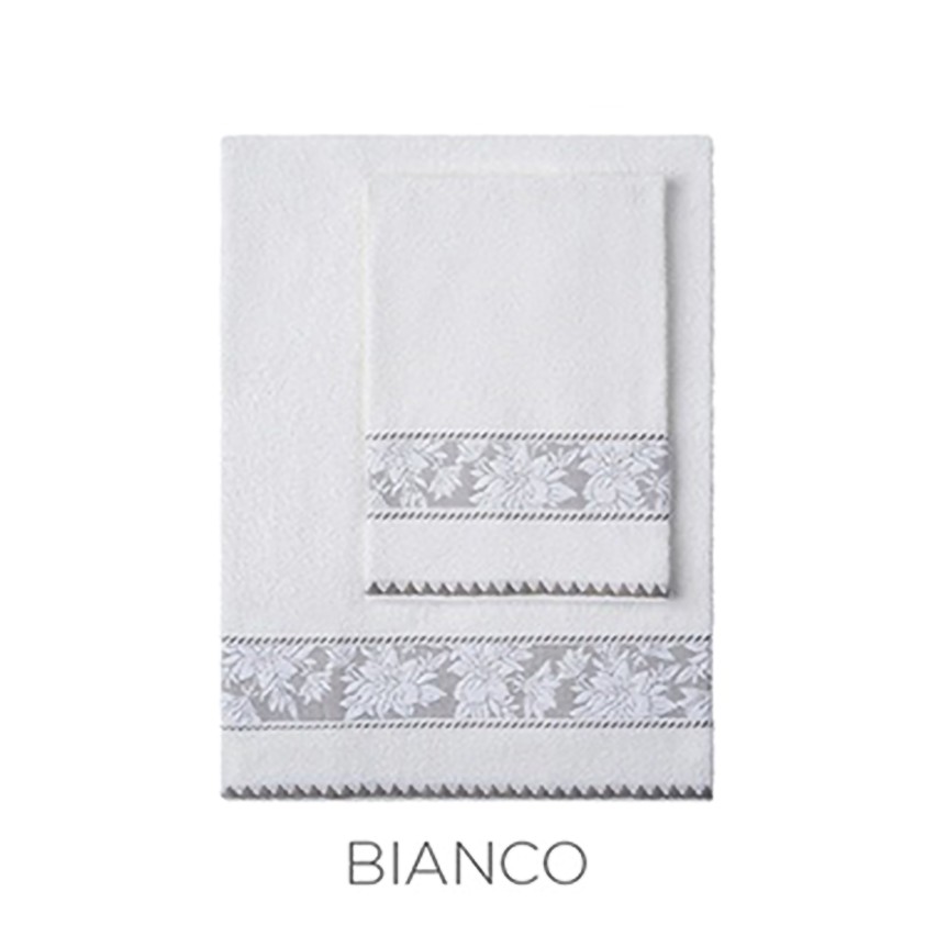 Asciugamani viso + ospite 100% cotone Vingi Ivonne