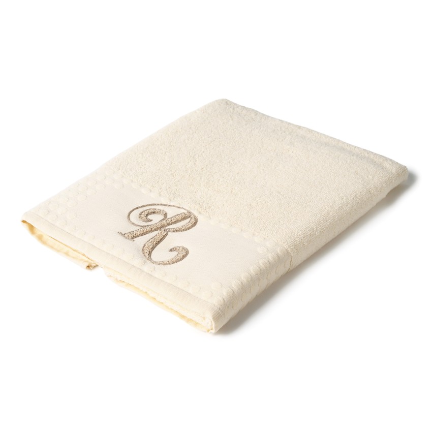 Asciugamani con iniziale 1+1 Vingi Alfabeto