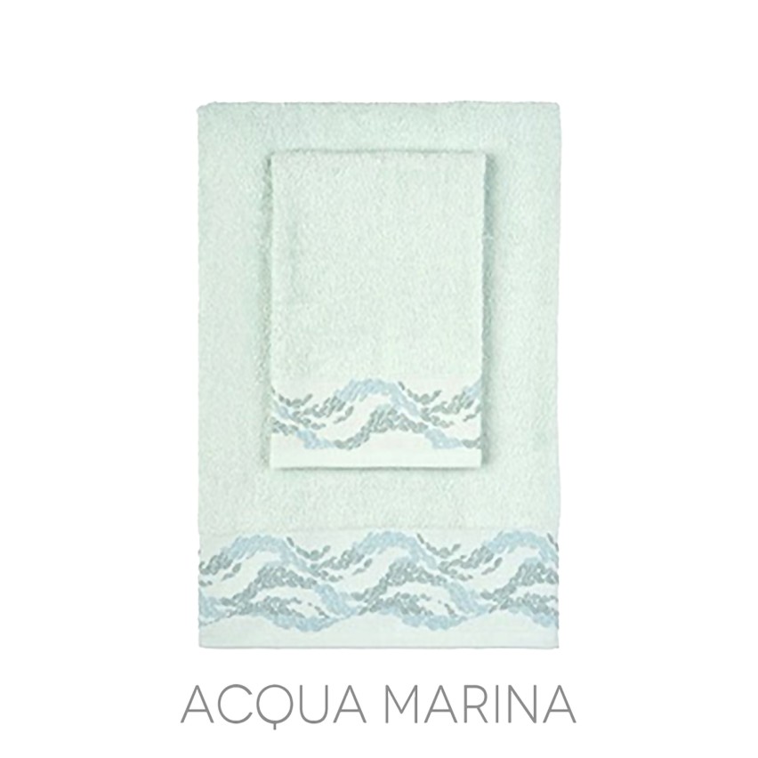 Asciugamani viso + ospite 100% cotone Vingi Livia